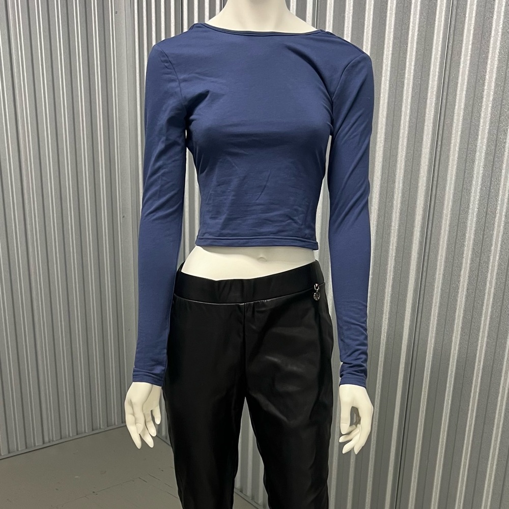 Open Back Long Sleeve Shirt - Edikted
